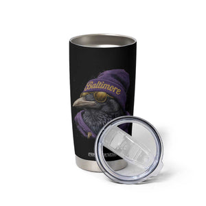 RF Football Lover Tumbler Cup Vintage Maryland Edgar Allan Poe The Flock Game Day TS10 Print Your Wear