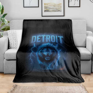 Retro Detroit Football Throw Blanket Love Lions Bootleg Vintage Rap Tee TS10 Print Your Wear