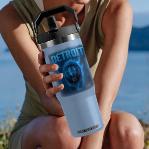 Retro LF Football Flip Straw Tumbler Love DFL Bootleg Vintage Rap Tee TS10 One Size: 30 oz Light Blue Print Your Wear