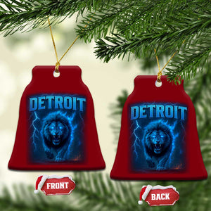 Retro Detroit Football Ceramic Ornament Love Lions Bootleg Vintage Rap Tee TS10 Print Your Wear