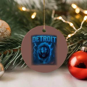 Retro Detroit Football Ceramic Ornament Love Lions Bootleg Vintage Rap Tee TS10 1pc Mocha Print Your Wear