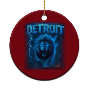 Retro Detroit Football Ceramic Ornament Love Lions Bootleg Vintage Rap Tee TS10 1pc Red Print Your Wear