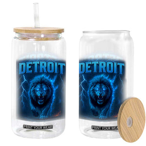 Retro Detroit Football Glass Can Love Lions Bootleg Vintage Rap Tee TS10 Print Your Wear