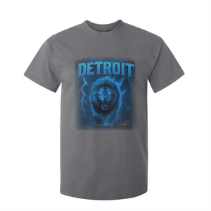 Retro Detroit Football T Shirt For Kid Love Lions Bootleg Vintage Rap Tee TS10 Charcoal Print Your Wear