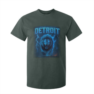 Retro Detroit Football T Shirt For Kid Love Lions Bootleg Vintage Rap Tee TS10 Dark Forest Green Print Your Wear