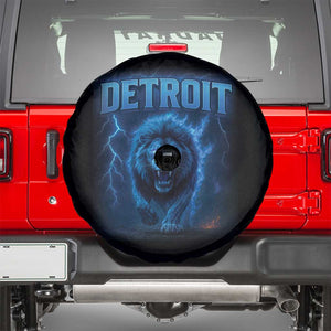 Retro Detroit Football Spare Tire Cover Love Lions Bootleg Vintage Rap Tee TS10 Black Print Your Wear