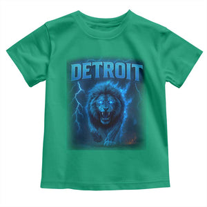 Retro Detroit Football Toddler T Shirt Love Lions Bootleg Vintage Rap Tee TS10 Irish Green Print Your Wear