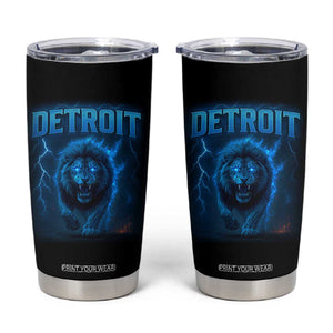 Retro Detroit Football Tumbler Cup Love Lions Bootleg Vintage Rap Tee TS10 Black Print Your Wear
