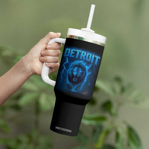 Retro Detroit Football Tumbler With Handle Love Lions Bootleg Vintage Rap Tee TS10 Print Your Wear