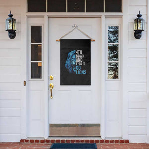 LF Game Day Garden Flag Funny 4th Down F*ck It Blue Team Sports Fan TS10 Print Your Wear