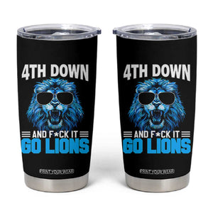 4th Down F*ck It LF Tumbler Cup Funny Bold Game Day TS10 Black Print Your Wear
