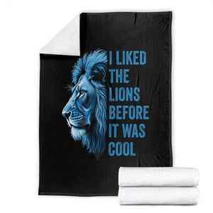 I Liked The Lions Before It Was Cool Throw Blanket Vintage Rap Tee TS10 Black Print Your Wear