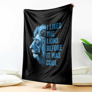 I Liked The Lions Before It Was Cool Throw Blanket Vintage Rap Tee TS10 Print Your Wear
