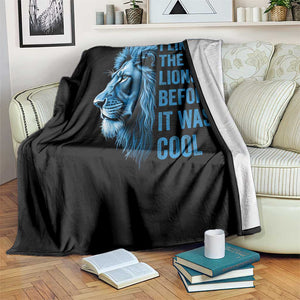 I Liked The Lions Before It Was Cool Throw Blanket Vintage Rap Tee TS10 Print Your Wear