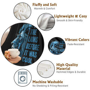 I Liked The Lions Before It Was Cool Throw Blanket Vintage Rap Tee TS10 Print Your Wear