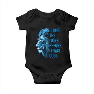 I Liked The Lions Before It Was Cool Baby Onesie Vintage Rap Tee TS10 Black Print Your Wear