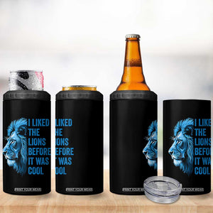 I Liked The Lions Before It Was Cool 4 in 1 Can Cooler Tumbler Vintage Rap Tee TS10 Print Your Wear