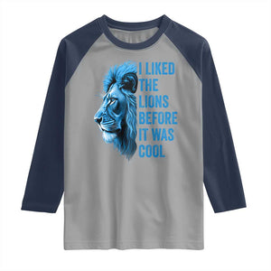 I Liked The LF Before It Was Cool Raglan Shirt Vintage Rap Tee TS10 Sport Gray Navy Print Your Wear