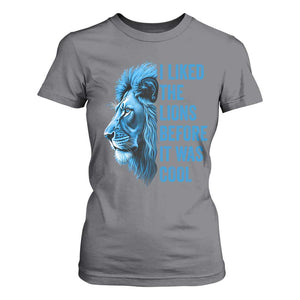 I Liked The Lions Before It Was Cool T Shirt For Women Vintage Rap Tee TS10 Charcoal Print Your Wear