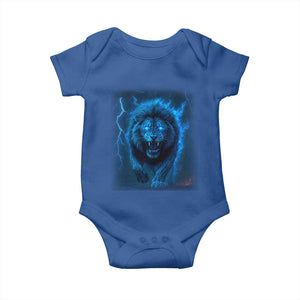 Vintage Classic Blue Lion Bootleg Graphic Baby Onesie TS10 Royal Blue Print Your Wear