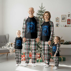 Vintage Classic Blue LF Bootleg Graphic Plaid Pajama Set TS10 Christmas Plaid Print Your Wear