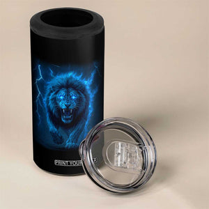 Vintage Classic Blue Lion Bootleg Graphic 4 in 1 Can Cooler Tumbler TS10 Print Your Wear