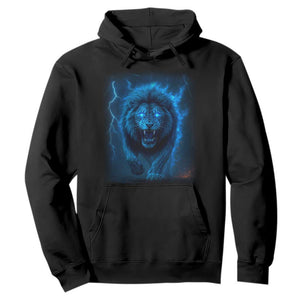 Vintage Classic Blue Lion Bootleg Graphic Hoodie TS10 Black Print Your Wear