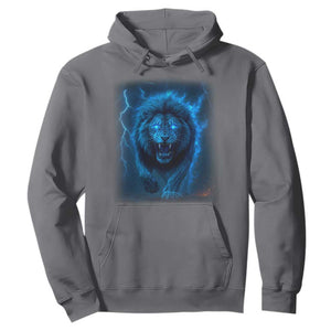 Vintage Classic Blue Lion Bootleg Graphic Hoodie TS10 Charcoal Print Your Wear