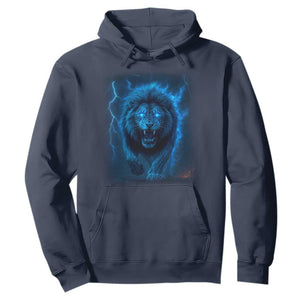 Vintage Classic Blue Lion Bootleg Graphic Hoodie TS10 Navy Print Your Wear