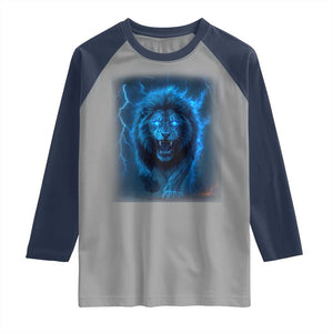 Vintage Classic Blue LF Bootleg Graphic Raglan Shirt TS10 Sport Gray Navy Print Your Wear