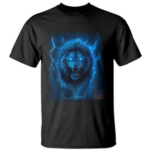 Vintage Classic Blue Lion Bootleg Graphic T Shirt TS10 Black Print Your Wear