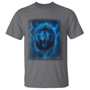 Vintage Classic Blue Lion Bootleg Graphic T Shirt TS10 Charcoal Print Your Wear