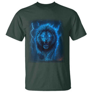 Vintage Classic Blue Lion Bootleg Graphic T Shirt TS10 Dark Forest Green Print Your Wear