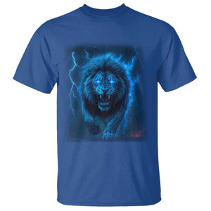 Vintage Classic Blue Lion Bootleg Graphic T Shirt TS10 Royal Blue Print Your Wear