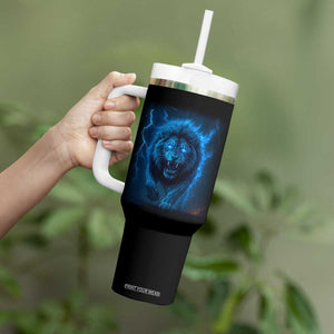 Vintage Classic Blue LF Bootleg Graphic Tumbler With Handle TS10 Print Your Wear