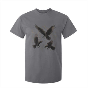 Flying Raven Crow T Shirt For Kid Black Bird Gothic Occult Cyber Y2K Dark Academia Ravens Graphic