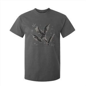 Three Bats Y2k T Shirt For Kid Vintage 90s Style Bat Gothic Occult Halloween Bat Graphic