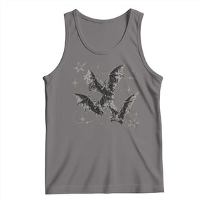 Three Bats Y2k Tank Top Vintage 90s Style Bat Gothic Occult Halloween Bat Graphic