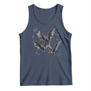 Three Bats Y2k Tank Top Vintage 90s Style Bat Gothic Occult Halloween Bat Graphic