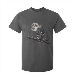 Owl Full Moon Graphic T Shirt For Kid Vintage Dark Academia Bird