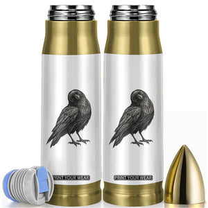 Winking Raven Crow Bullet Tumbler Vintage Dark Academia Funny Bird Graphic