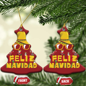 Mexico Xmas Christmas Ornament Feliz Navidad Sombrero TS10 Christmas Tree Red Print Your Wear