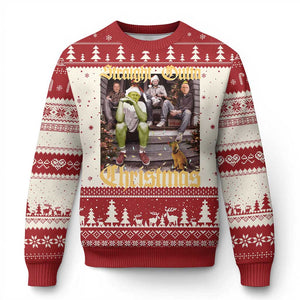 Humorous Trump Ugly Christmas Sweater Straight Outta Xmas Movie TS10 Red Print Your Wear