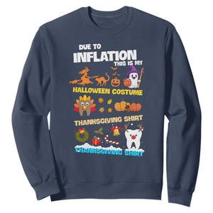 Teeth Christmas Sweatshirt My Spooky Halloween Thanksgiving Ugly Christmas Dentist Gift TS10 Navy Print Your Wear