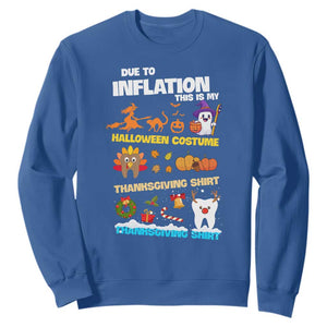 Teeth Christmas Sweatshirt My Spooky Halloween Thanksgiving Ugly Christmas Dentist Gift TS10 Royal Blue Print Your Wear