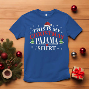 Funny Christmas Pajama T Shirt PJ PJS for Family TS10 Royal Blue Print Your Wear