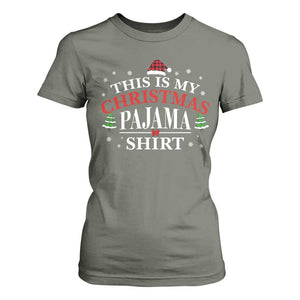 Funny Christmas Pajama T Shirt For Women PJ PJS for Family TS10 Military Green Print Your Wear
