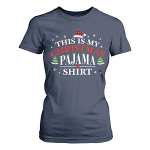 Funny Christmas Pajama T Shirt For Women PJ PJS for Family TS10 Navy Print Your Wear