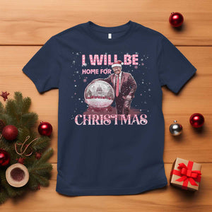Funny Christmas Trump T Shirt I'll Be Home for Xmas Gifts TS10 Navy Print Your Wear
