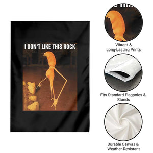 Marcus The Worm Christmas Garden Flag I Don't Like This Rock Funny Meme TS10 Print Your Wear